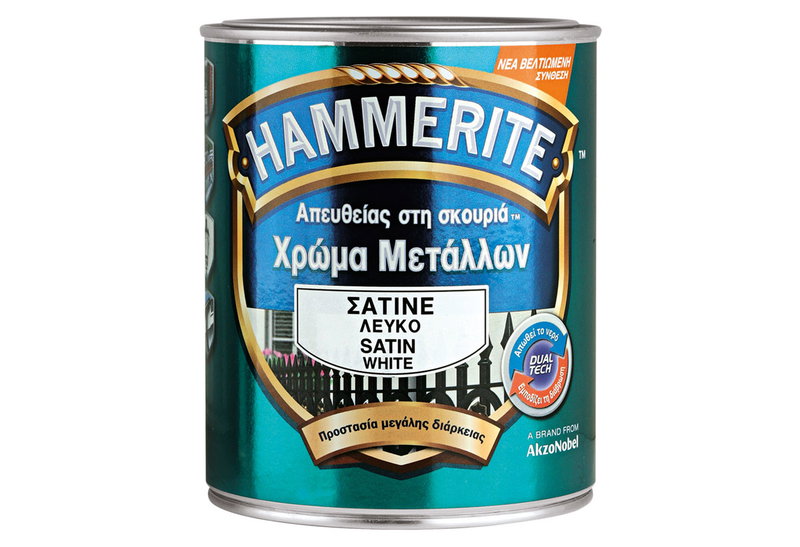 Αντισκωριακό Βερνικόχρωμα Hammerite Λευκό 750ml Σατινέ