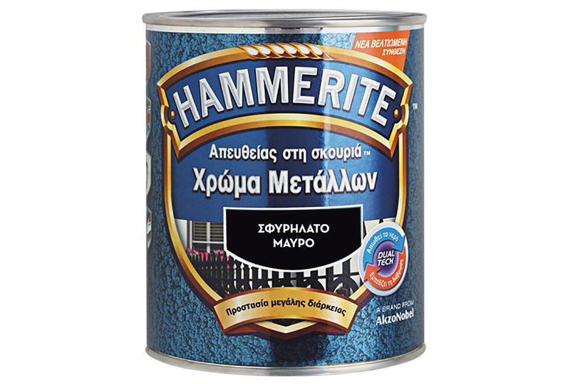 Αντισκωριακό Βερνικόχρωμα Hammerite Μαύρο 750ml Σφυρήλατο