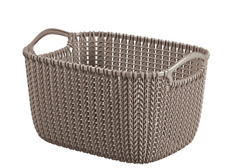 Καλαθάκι Μπάνιου Curver Knit Καφέ