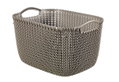 Καλάθι Αποθήκευσης Πλαστικό Curver Knit Μ40xΠ30xΥ23cm 18lt Καφέ