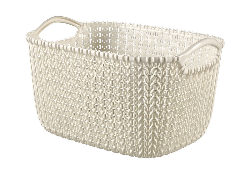 Καλάθι Αποθήκευσης Πλαστικό Curver Knit Μ30xΠ22xΥ17cm 8lt Μπεζ