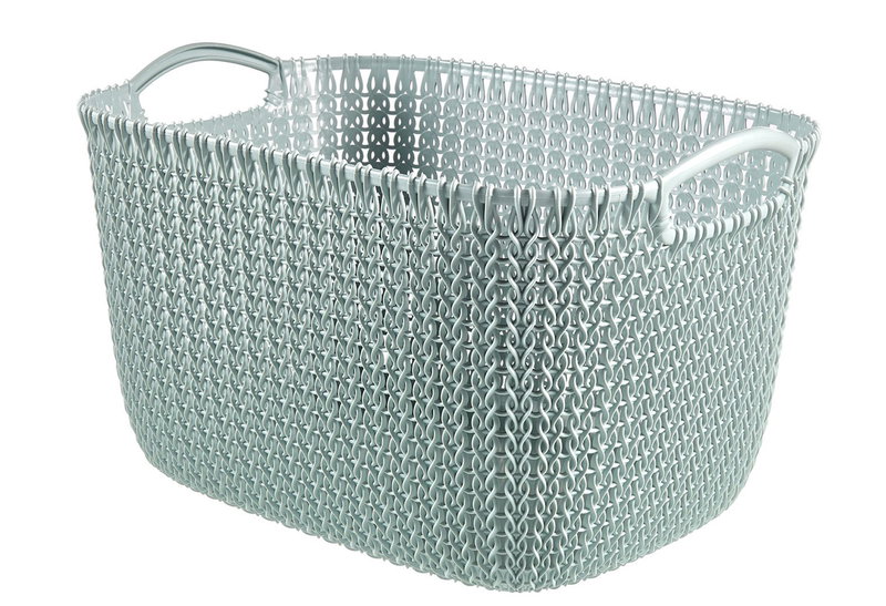 Καλάθι Αποθήκευσης Πλαστικό Curver Knit Μ30xΠ22xΥ17cm 8lt Γαλάζιο