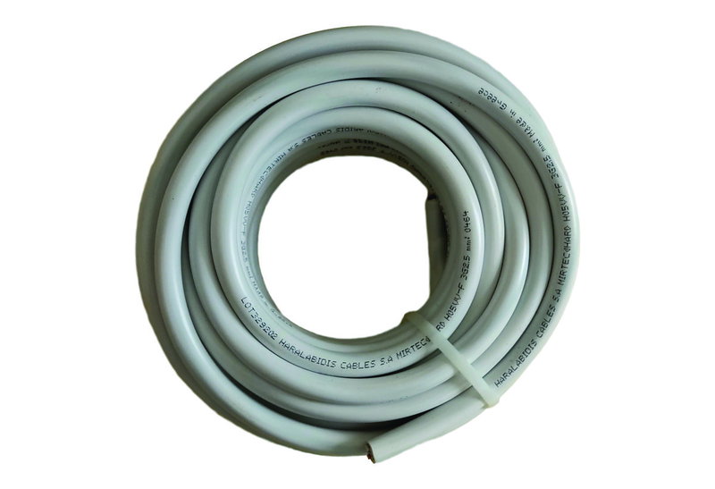 Καλώδιο Ρεύματος Λευκό E-Tec H05VV-F 300/500V 10m