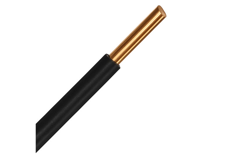Καλώδιο Ρεύματος Μαύρο E-Tec ΝΥΑ Η07V-U 450-750V 1x2.5mm² με το Μέτρο