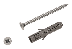 Βύσμα Ούπατ Διαστολής 4X0,8 cm με Βίδα Σετ 10 Τεμάχια