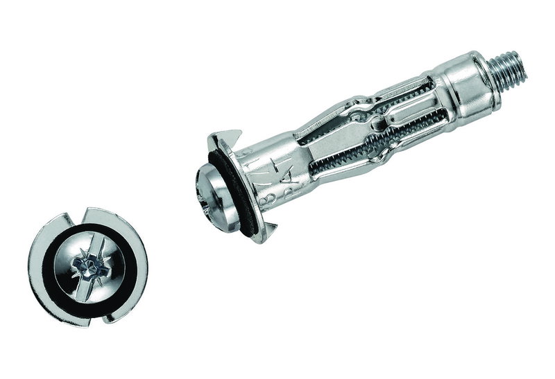 Αγκύριο Γυψοσανίδας Ούπατ Lux Μεταλλικό 5X37mm με Βίδα Σετ 4 Τεμαχίων