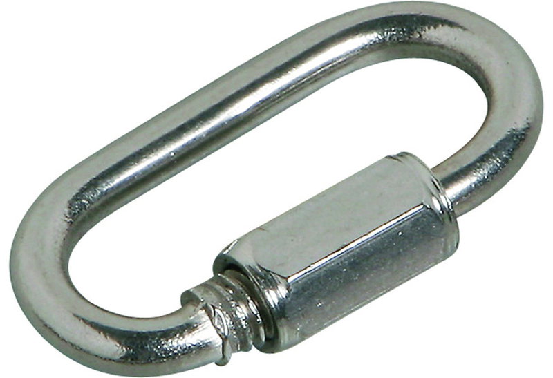 Καραμπινέρ με Βιδωτή Ασφάλεια 6mm Inox