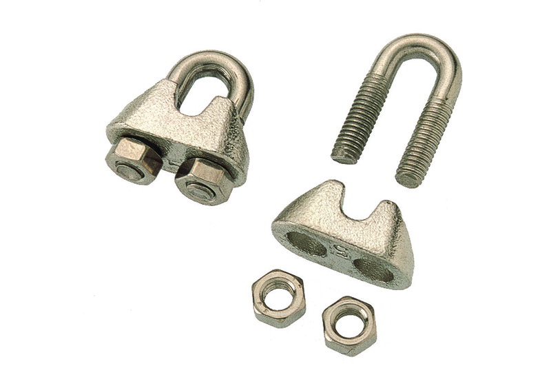 Σφικτήρας Συρματόσχοινου '' U'' 4mm Inox 2 Τεμάχια