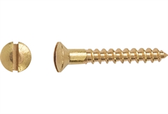 Ξυλόβιδα Φρεζάτη Οβάλ 3,5X30mm Χρυσή 80 Τεμάχια