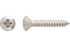 Βίδα Φρεζάτη Οβάλ 2,5X0,42 cm Γαλβανιζέ Σετ 12 Τεμάχια