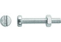 Βίδα με Ψωμάκι Ίσια 1,3X0,3 cm Γαλβανιζέ Σετ 8 Τεμάχια