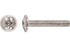 Βίδα Επίπλων με Πομπέ Κεφαλή 1,5X0,4mm Γαλβανιζέ Σετ 8 Τεμάχια