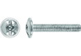 Βίδα Επίπλων με Πομπέ Κεφαλή 2,5X0,4 cm Γαλβανιζέ Σετ 8 Τεμάχια