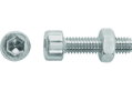 Βίδα Κυλινδρική Allen 2X0,5 cm Γαλβανιζέ Σετ 8 Τεμάχια