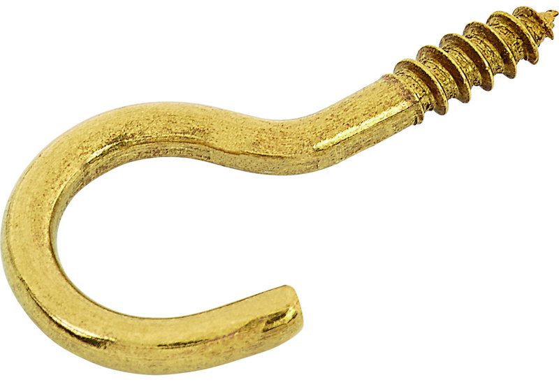 Γάντζος Βιδωτός 4X0,3 cm Ορειχάλκινος Σετ 6 Τεμάχια