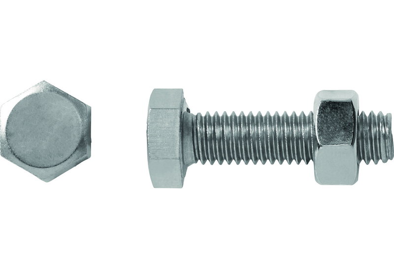 Μηχανόβιδα Εξάγωνη 8X30mm Inox A2 Σετ 8 Τεμαχίων