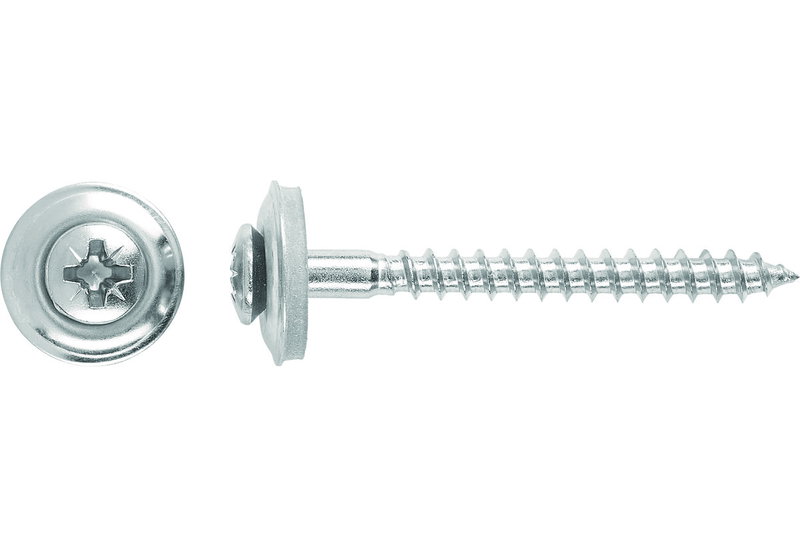 Βίδα Φρεζάτη με Κολλαρο 4,5X0,45 cm Inox A2 Σετ 30 Τεμάχια