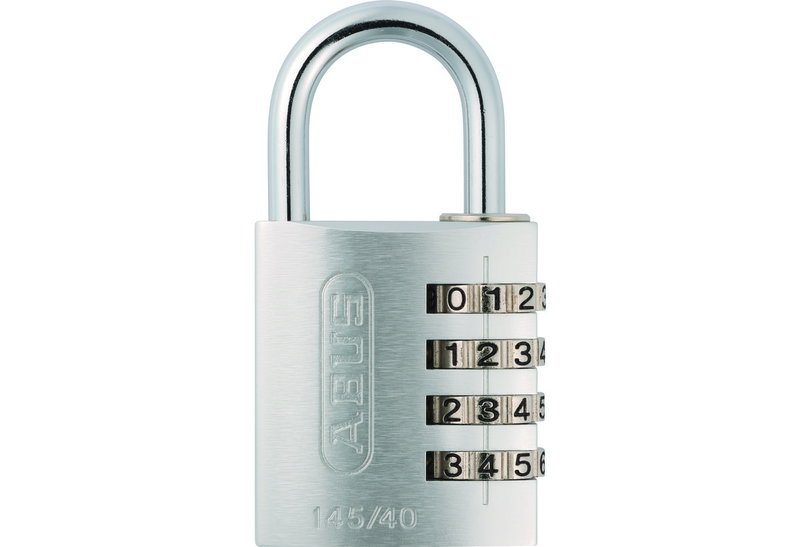 Λουκέτο Abus 145 Αλουμινίου με Συνδυασμό 41X77mm Ασημί