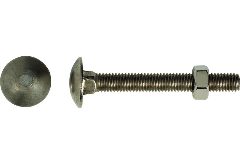 Καρόβιδα 5X40mm Inox A2 με Παξιμάδι Σετ 4 Τεμάχια