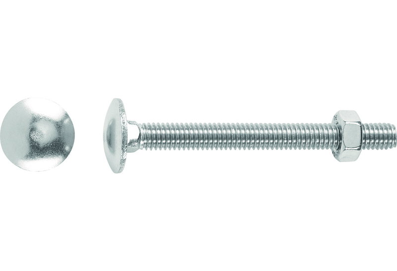Καρόβιδα 8X80mm Inox Α2 με Παξιμάδι Σετ 4 Τεμάχια