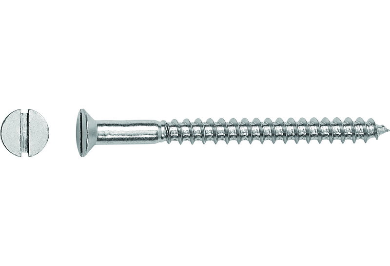 Ξυλόβιδα Φρεζάτη Ίσια 5X60mm 12 Τεμάχια