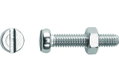 Βίδα Lux με Ψωμάκι Ίσια 3X10mm Inox Σετ 8 Τεμαχίων