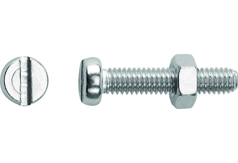 Βίδα με Ψωμάκι Ίσια 1X0,4 cm Inox A2 Σετ 8 Τεμάχια