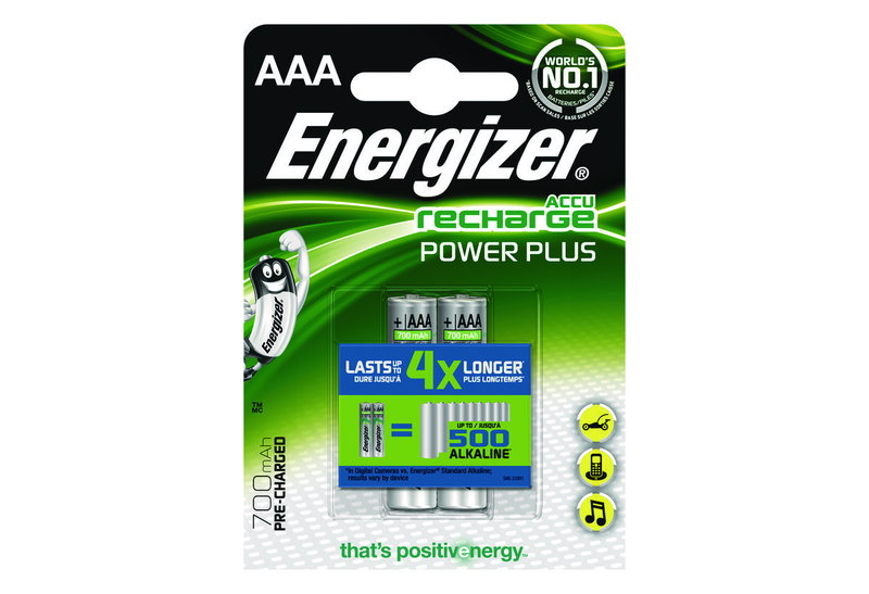 Μπαταρία Επαναφορτιζόμενη AAA Energizer Power Plus 700mah (2τμχ)