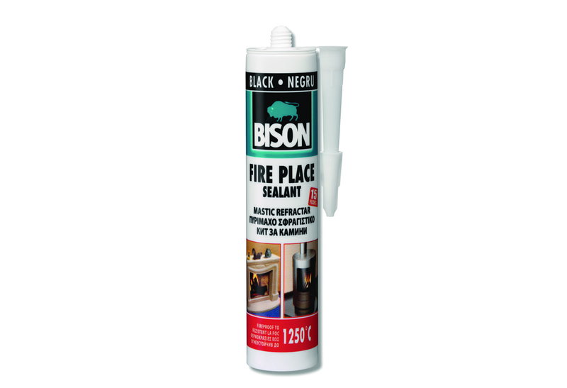 Σφραγιστικό Σιλικόνης Πυρίμαχο Bison Fireplace 530ml