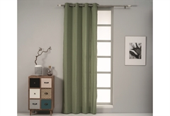 Κουρτίνα Easy Home Dione Paname 260x140cm Λαδί με Τρουκς