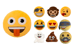 Μαξιλάρι Διακοσμητικό Emoji Φ.33cm σε Διάφορα Σχέδια
