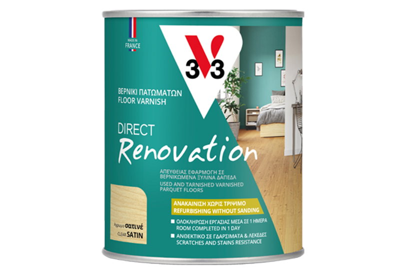 Βερνίκι Ανακαίνισης Πατωμάτων V33 Renovation Direct 750ml