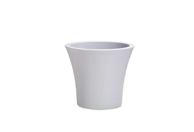 Γλάστρα Plastona City Φ20x17.5cm Ανοιχτό Γκρι