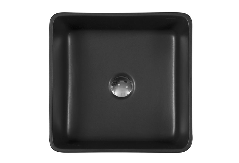 Νιπτήρας Paros 41X41Χ14cm Μαύρος