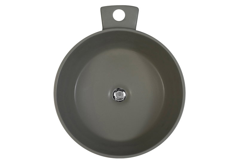Νιπτήρας Επικαθήμενος Φ40cm Ανθρακί Cupa Μ