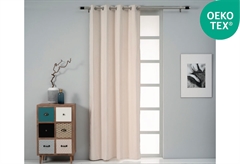 Κουρτίνα Easy Home Ursa Suede 250X140cm Eκρού με Τρουκς