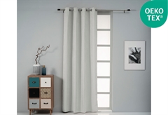 Κουρτίνα Easy Home Ursa Suede 250X140cm Γκρι με Τρουκς