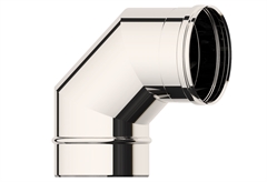 Γωνία Καπνοδόχου Argento Φ15cm 90° Inox