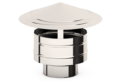 Καπέλο Καπνοδόχου Argento Φ15cm Inox Αντιανεμικό