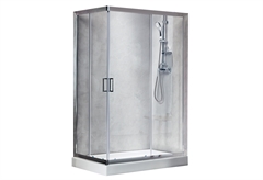 Καμπίνα Παραλληλόγραμμη Tema New Line Μ120xΠ80xΥ180cm 5mm Διάφανη