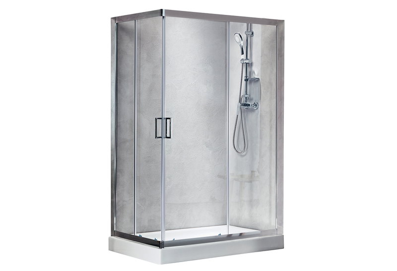 Καμπίνα Παραλληλόγραμμη Tema New Line Μ120xΠ80xΥ180cm 5mm Διάφανη