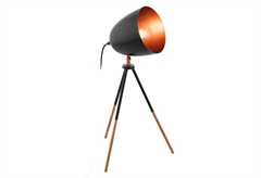 Επιτραπέζιο Φωτιστικό Eglo Chester Μαύρο/Χαλκός