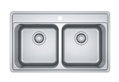 Νεροχύτης Franke Bell 79X48cm Inox