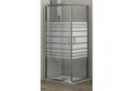 Καμπίνα Ντουσιέρας Areti 1 Τετράγωνη 80X80cm Stripes