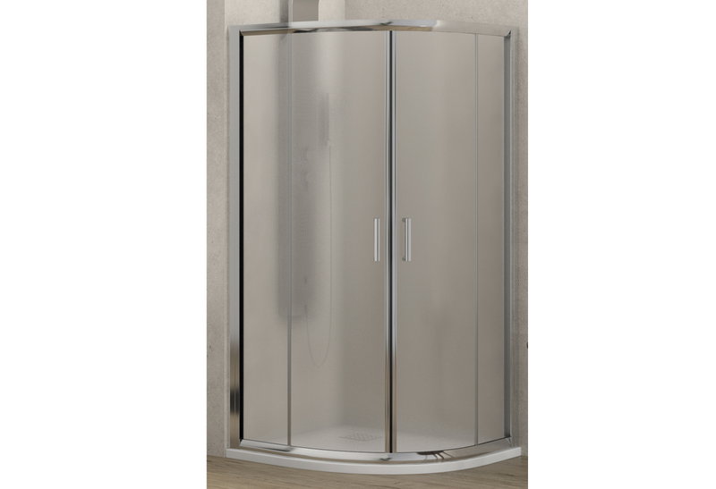Καμπίνα Ντουσιέρας Areti 2 Ημικυκλική 80X80cm Ματ