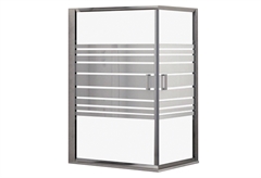 Καμπίνα Ντουσιέρας Areti 1 Stripes Παραλληλόγραμμη 100X70X180cm