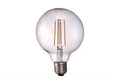 Λαμπτήρας Led Γλόμπος Filament 7W E27 Φ9 806L 2700K Διάφανο Dimmable