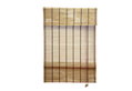 Ρολό Σκίασης Μπαμπού Budget Woody 140x60cm Καφέ με Κάθετες Ρίγες
