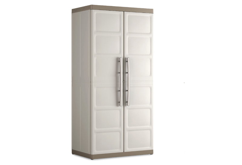 Ντουλάπα Πλαστική Δίφυλλη Keter Excellence XL Μ89xΠ54xΥ181cm με 4 Ράφια