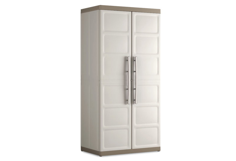 Ντουλάπα Πλαστική Δίφυλλη Keter Excellence XL Μ89xΠ54xΥ181cm με 4 Ράφια & Χώρισμα